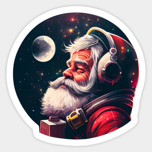 Astro Santa Sticker Sticker